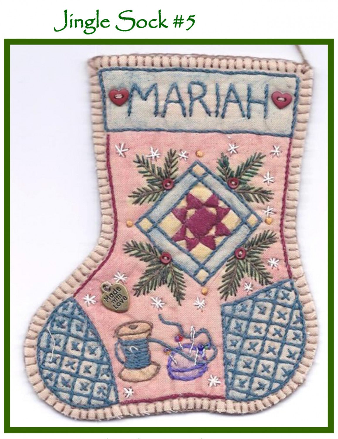 Jingle Sock Quilt Block