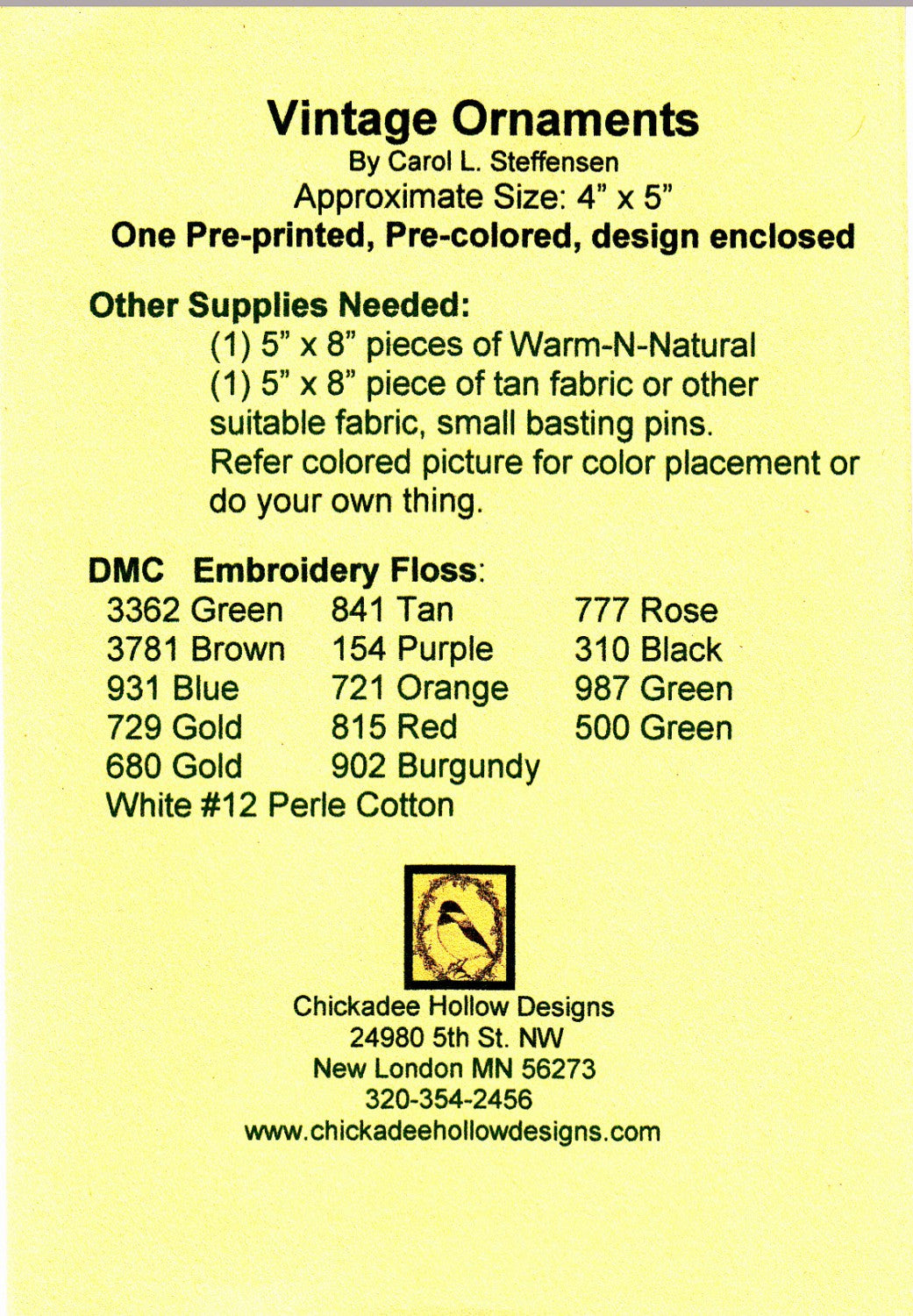 Vintage Christmas Ornament - Prim Heart