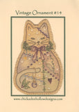 Vintage Christmas Ornament - Kitty