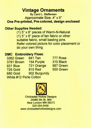 Vintage Christmas Ornament - Stocking