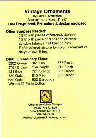 Vintage Christmas Ornament - Heart