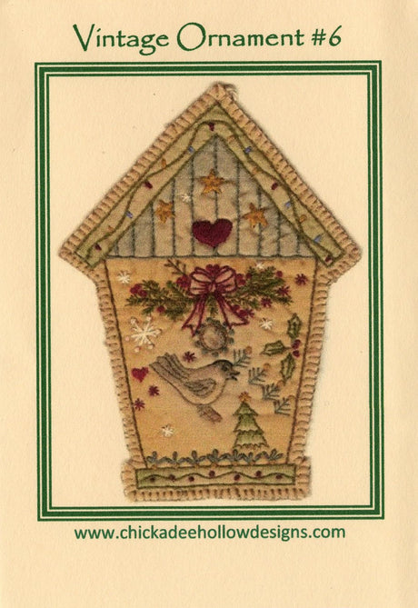 Vintage Christmas Ornament - Birdhouse