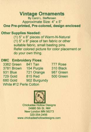 Vintage Christmas Ornament - Mitten