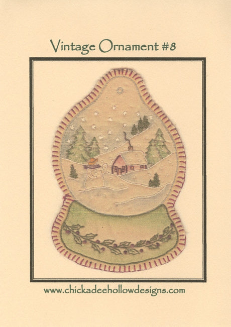 Vintage Christmas Ornament - Snow Globe