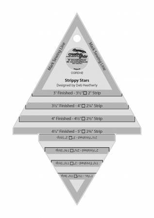 Creative Grids Strippy Stars Tool 5in x 7-1/2in