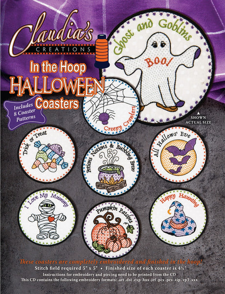 In the Hoop Halloween Coasters
