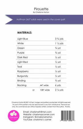 Pirouette Quilt Pattern