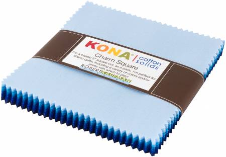 5in Squares Kona Cotton Waterfall Palette, 42pcs/bundle