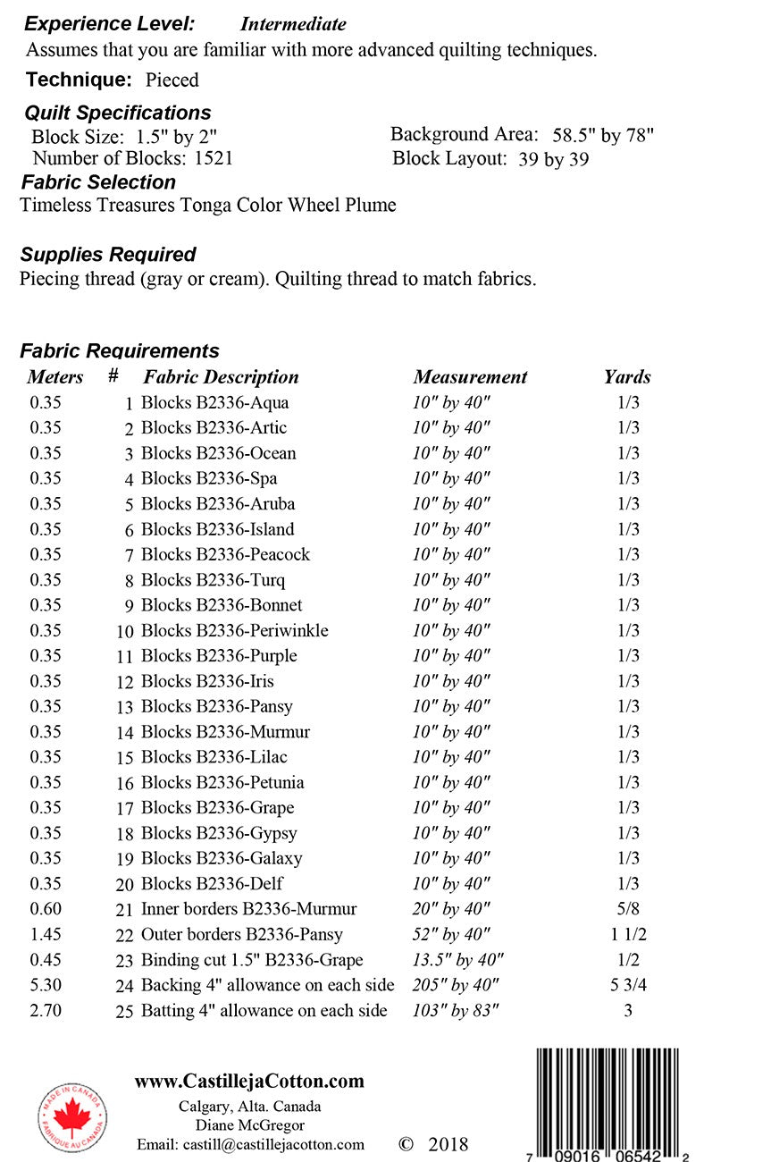 Plume Rippling Diamonds Pattern