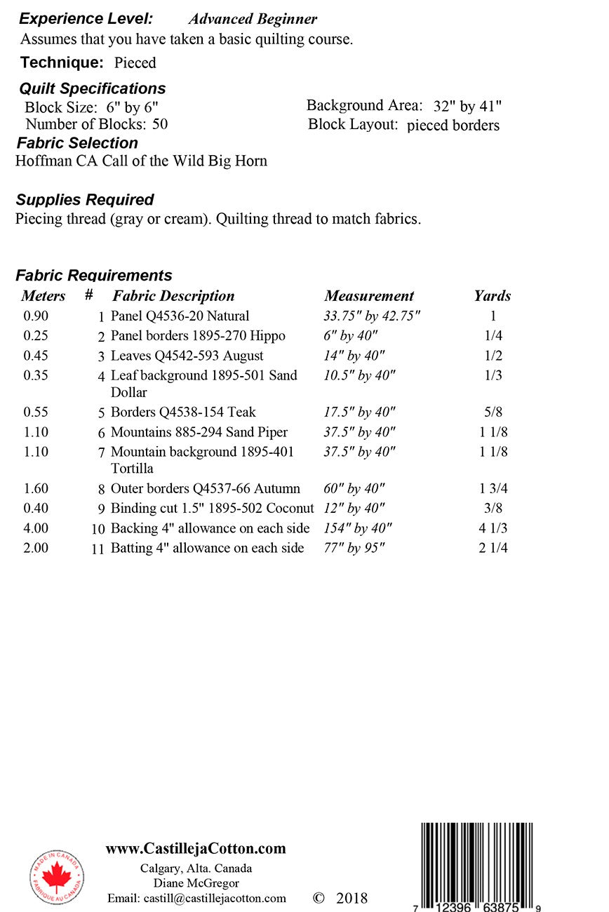 Mountain Sheep Pattern