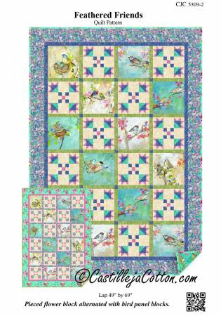 Feathered Friends Pattern by Castilleja Cotton