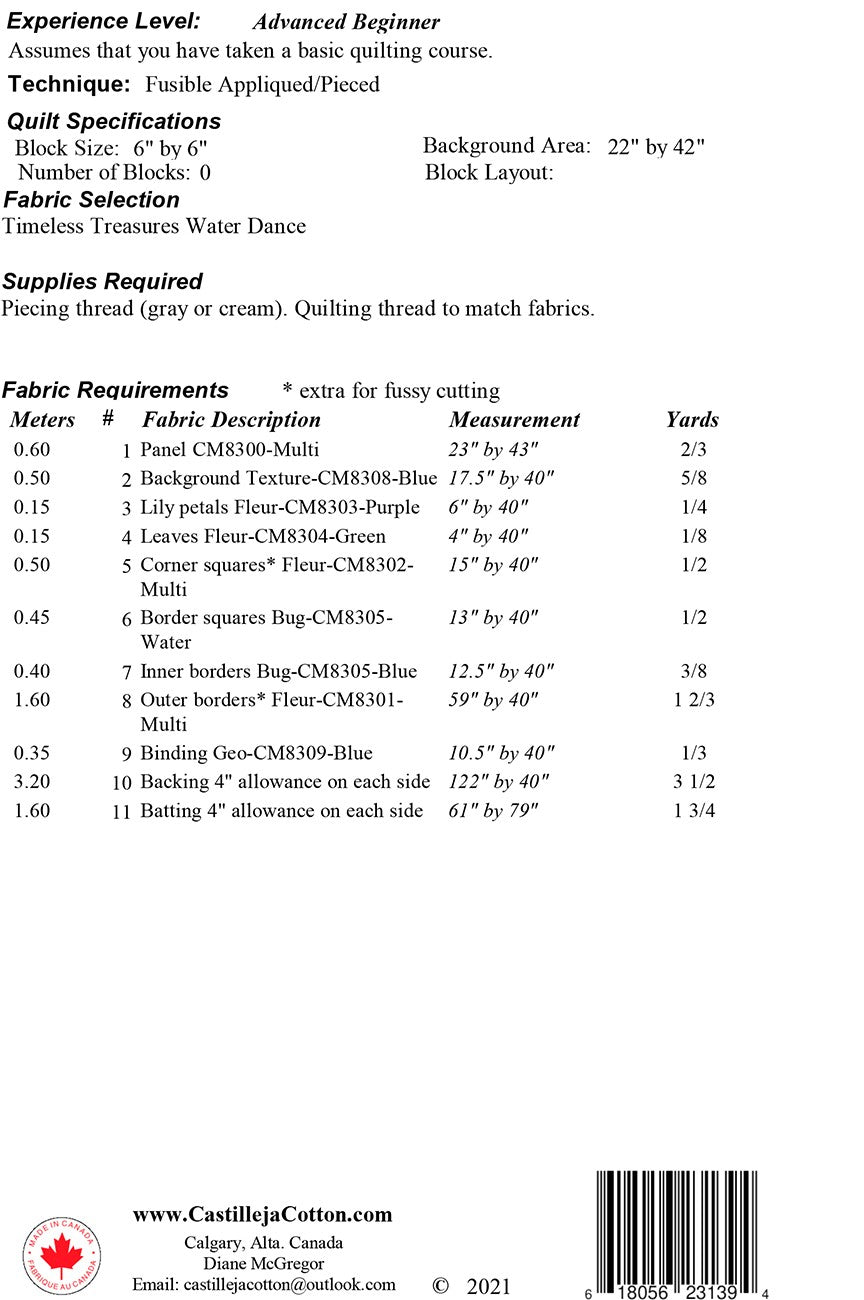 Water Lillies and Dragonflies