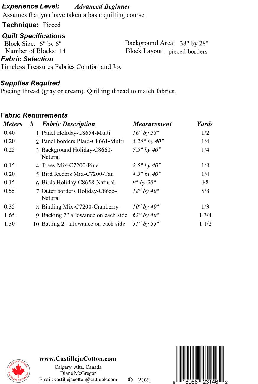 Comfort and Joy Runner Pattern