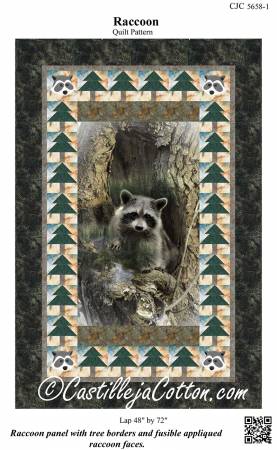 Racoon Quilt Pattern by Castilleja Cotton