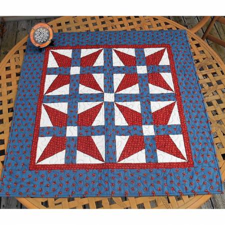 Happy Kittys Table Topper by Cut Loose Press