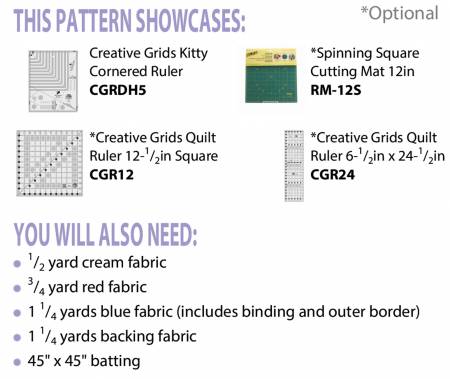 Back of the Happy Kittys Table Topper by Cut Loose Press