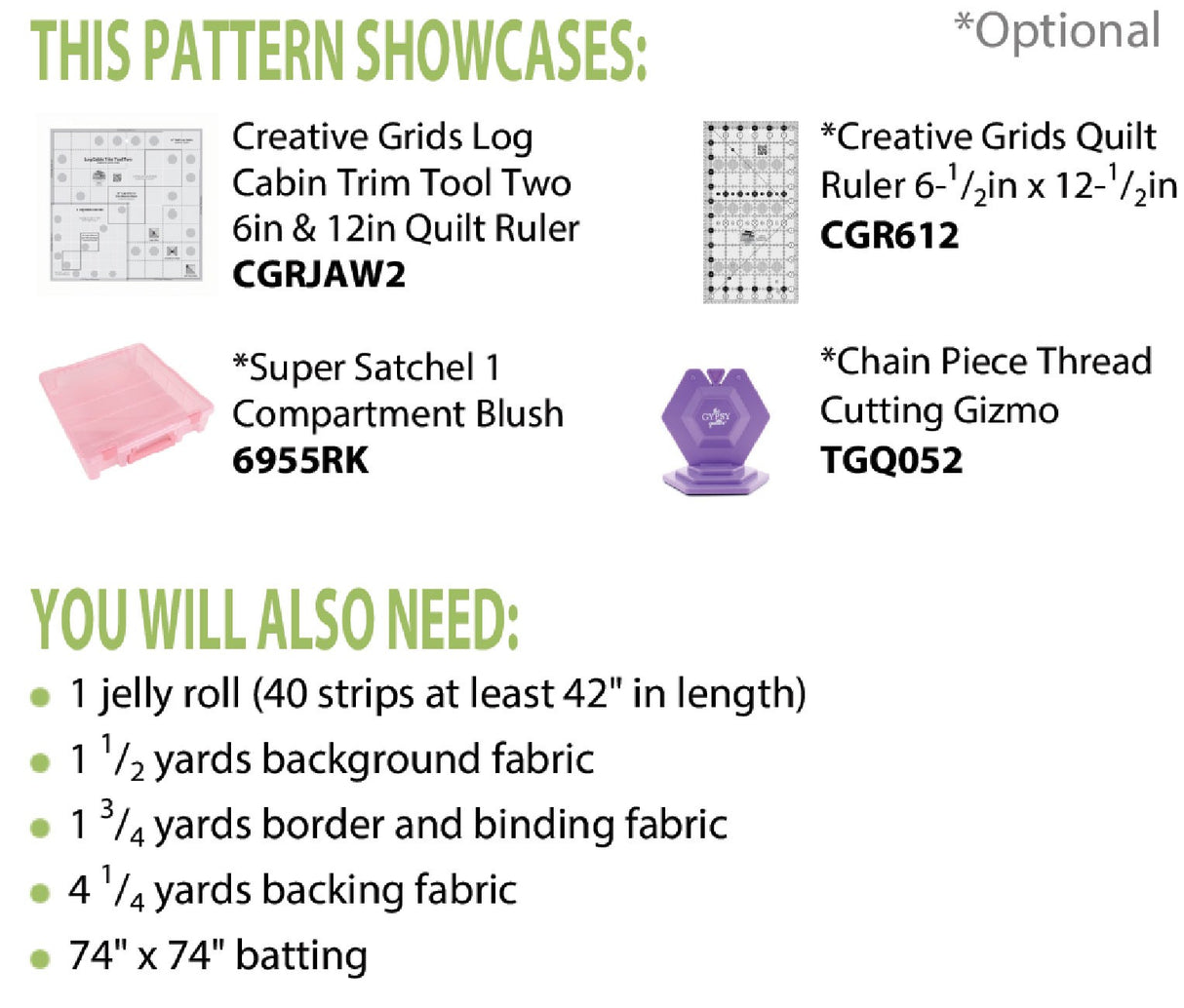 Jelly Roll Log Cabin