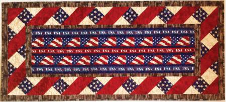 American Honor Table Runner Pattern by Cut Loose Press