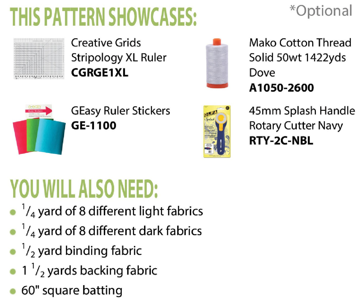 Back of the Sara Quilt Pattern by Cut Loose Press