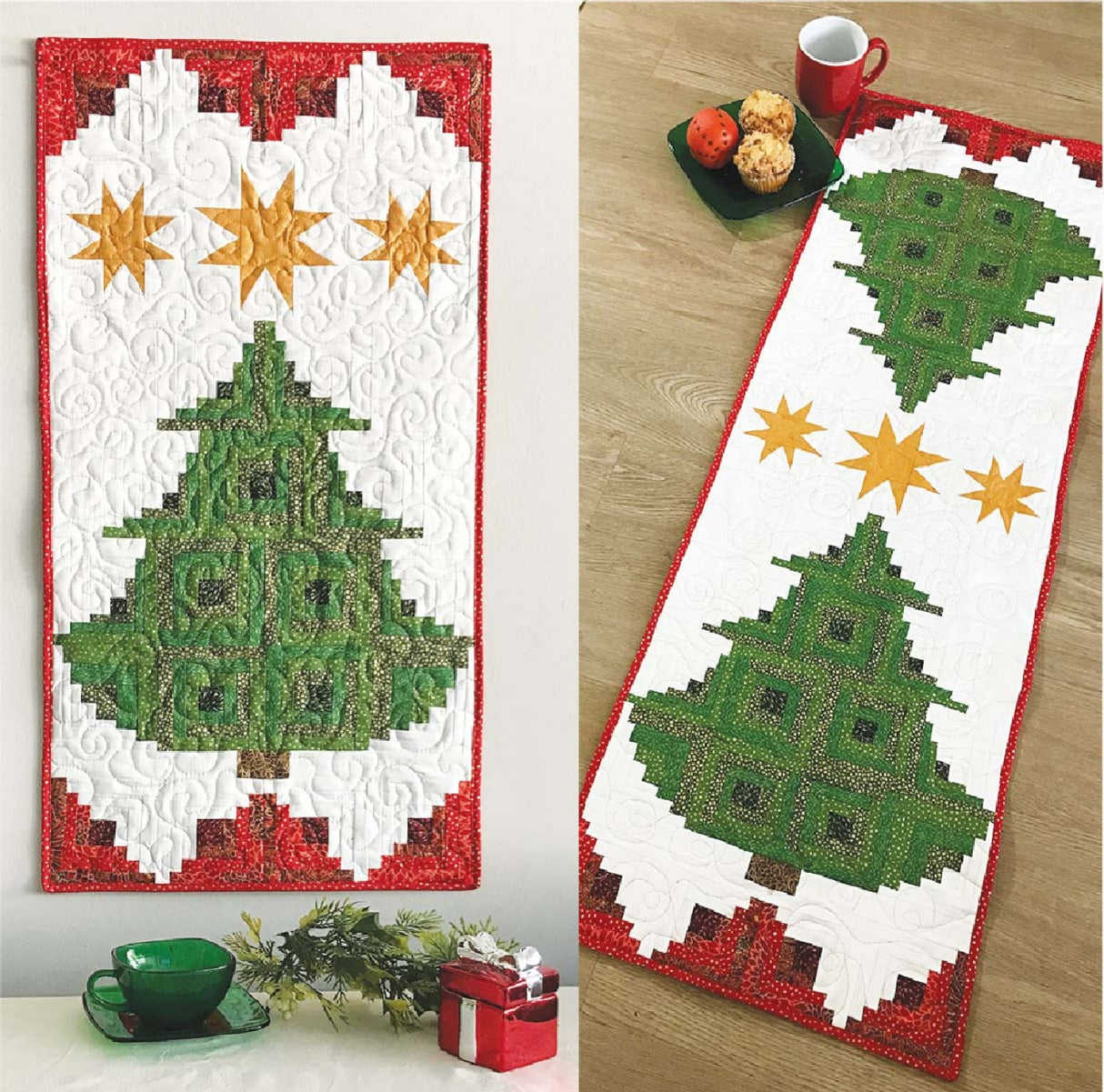 Pine Tree Banner or Table Runner