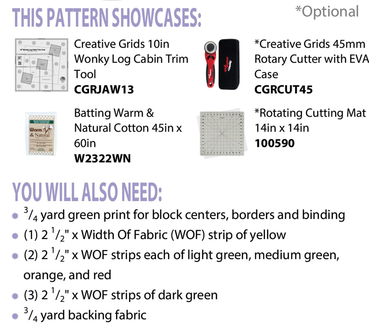 Back of the Garden Table Runner Pattern by Cut Loose Press