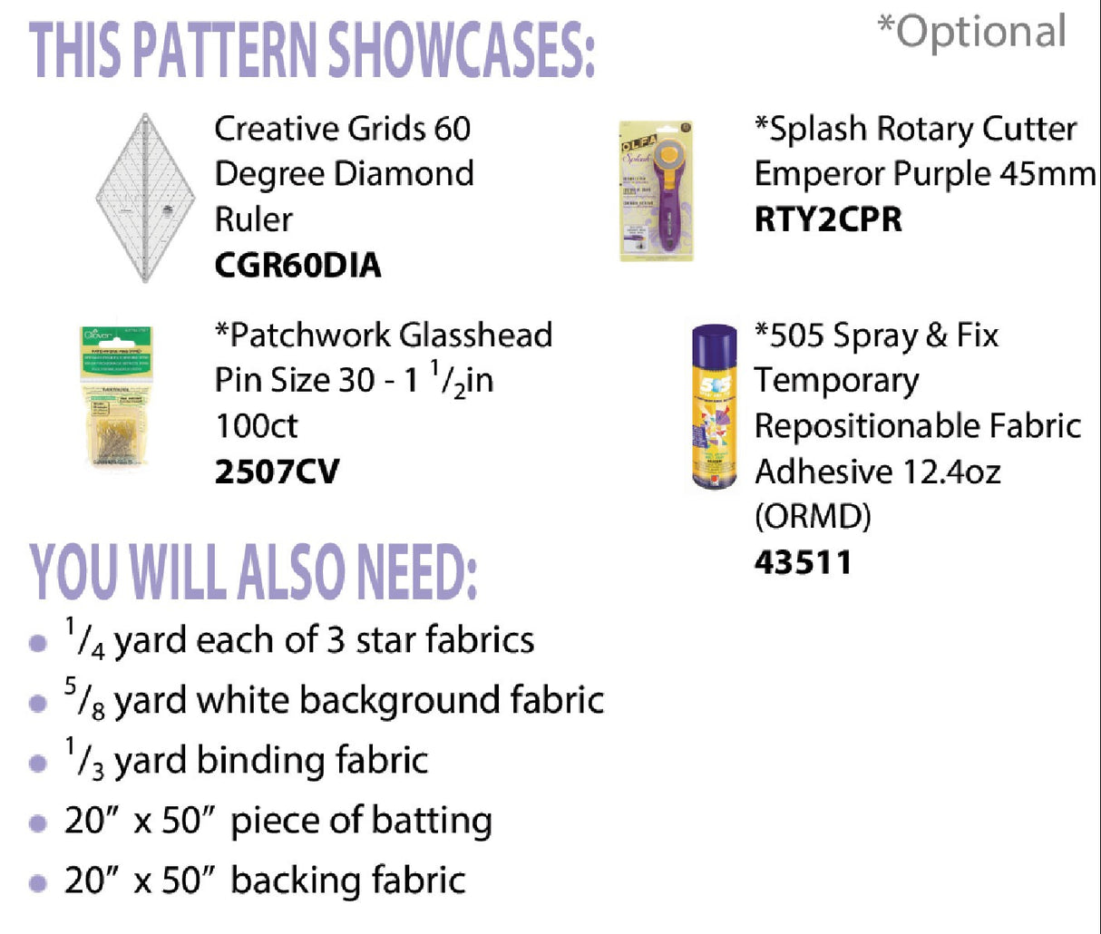 Hollow Star Table Runner