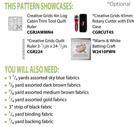 Back of the Meadow Quilt Pattern by Cut Loose Press