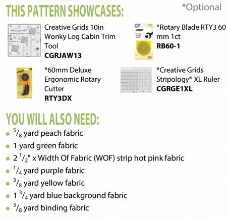 Back of the Pocket Full of Posies Quilt Pattern by Cut Loose Press