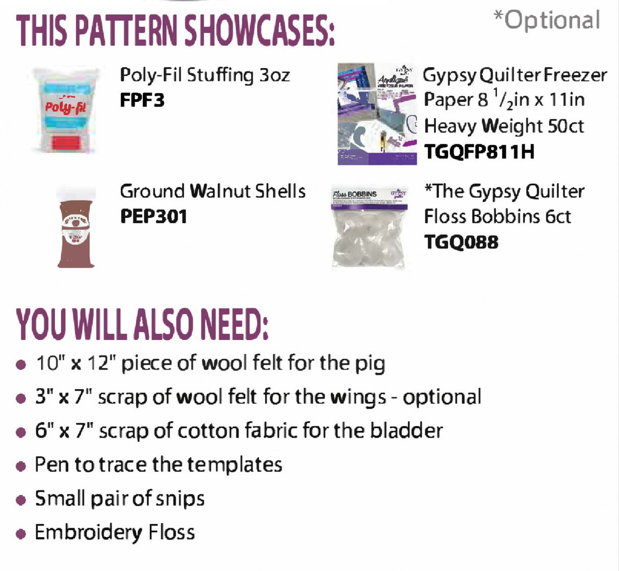 Penelope Pig Pincushion