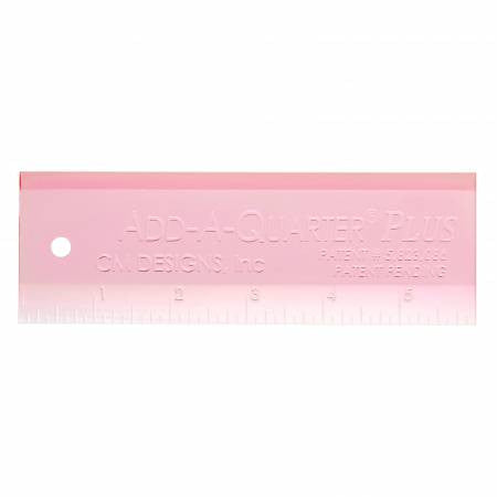 Add A-Quarter Ruler 6in Plus Pink