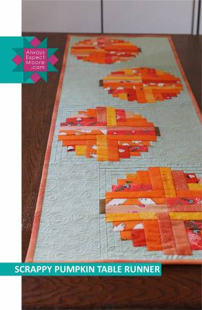 Scrappy Pumpkin Table Runner Pattern by Carolina Moore