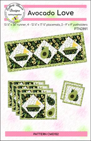 Avocado Love Quilt Pattern by Cathey Marie Designs
