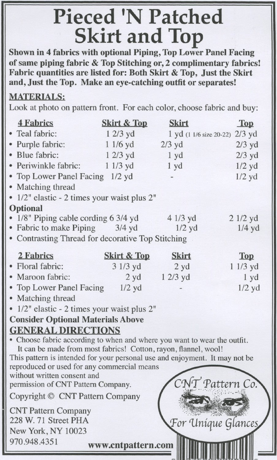 Pieced 'N Patched Skirt and Top