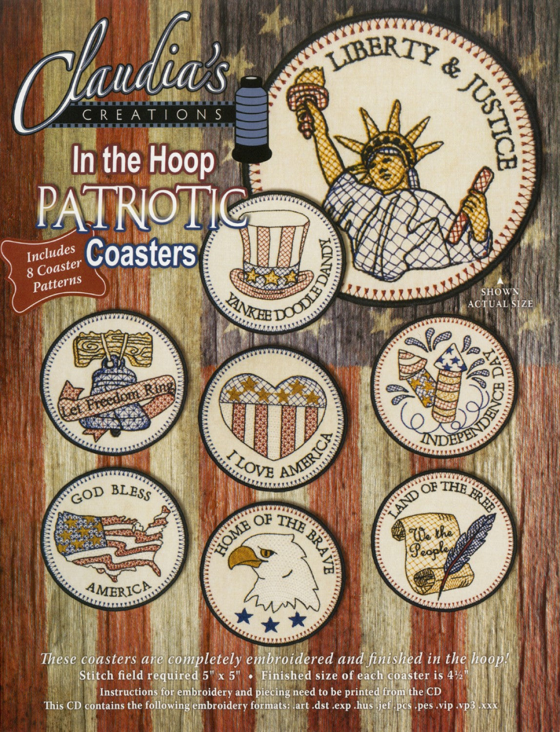 In the Hoop Patriotic Coasters