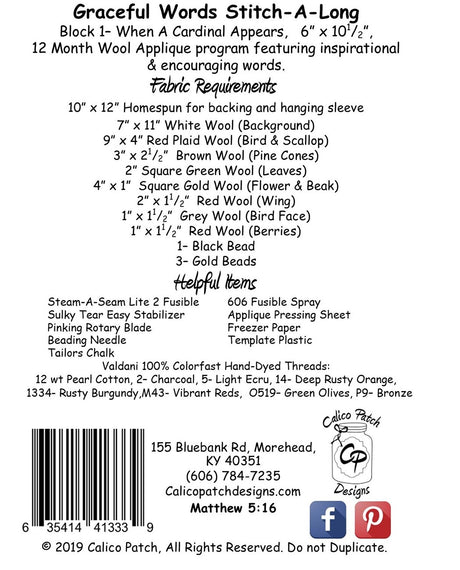 Graceful Words 1: When A Cardinal Appears