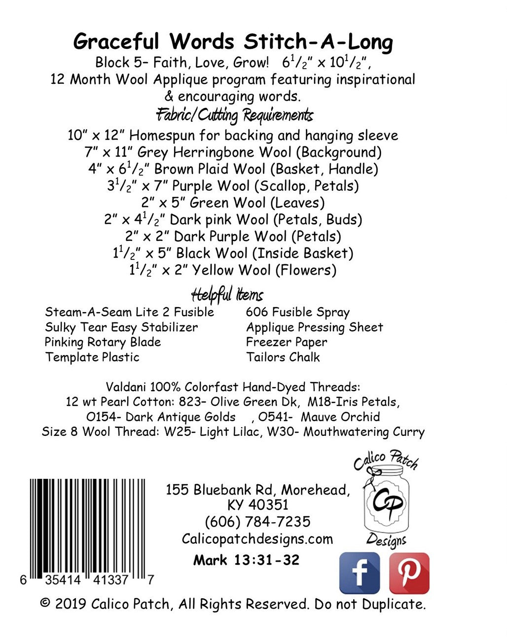 Graceful Words 5: Faith, Love, Grow