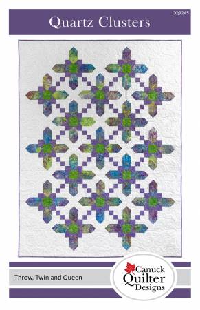 Quartz Clusters Downloadable Pattern by Canuck Quilter Designs