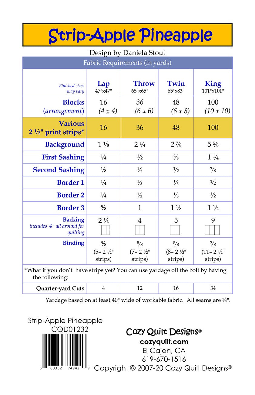 Strip Apple Pineapple
