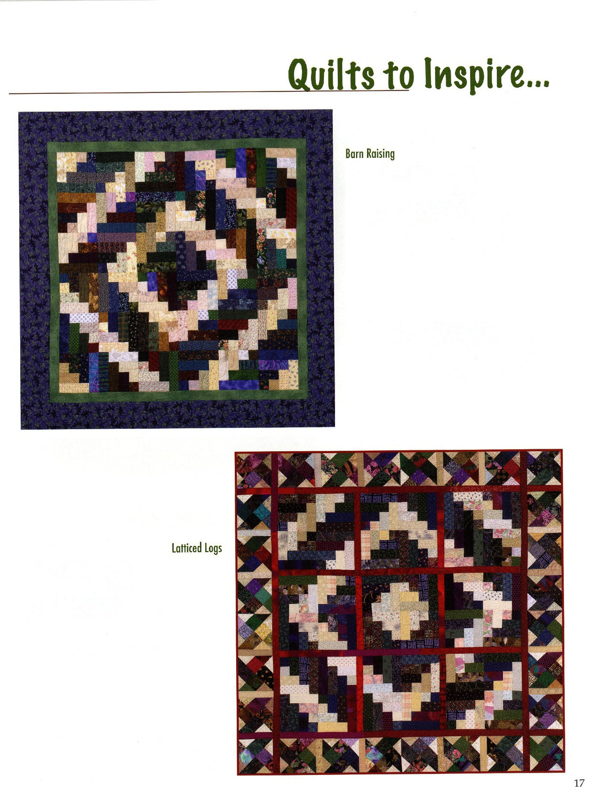 Half Log Cabin Quilts
