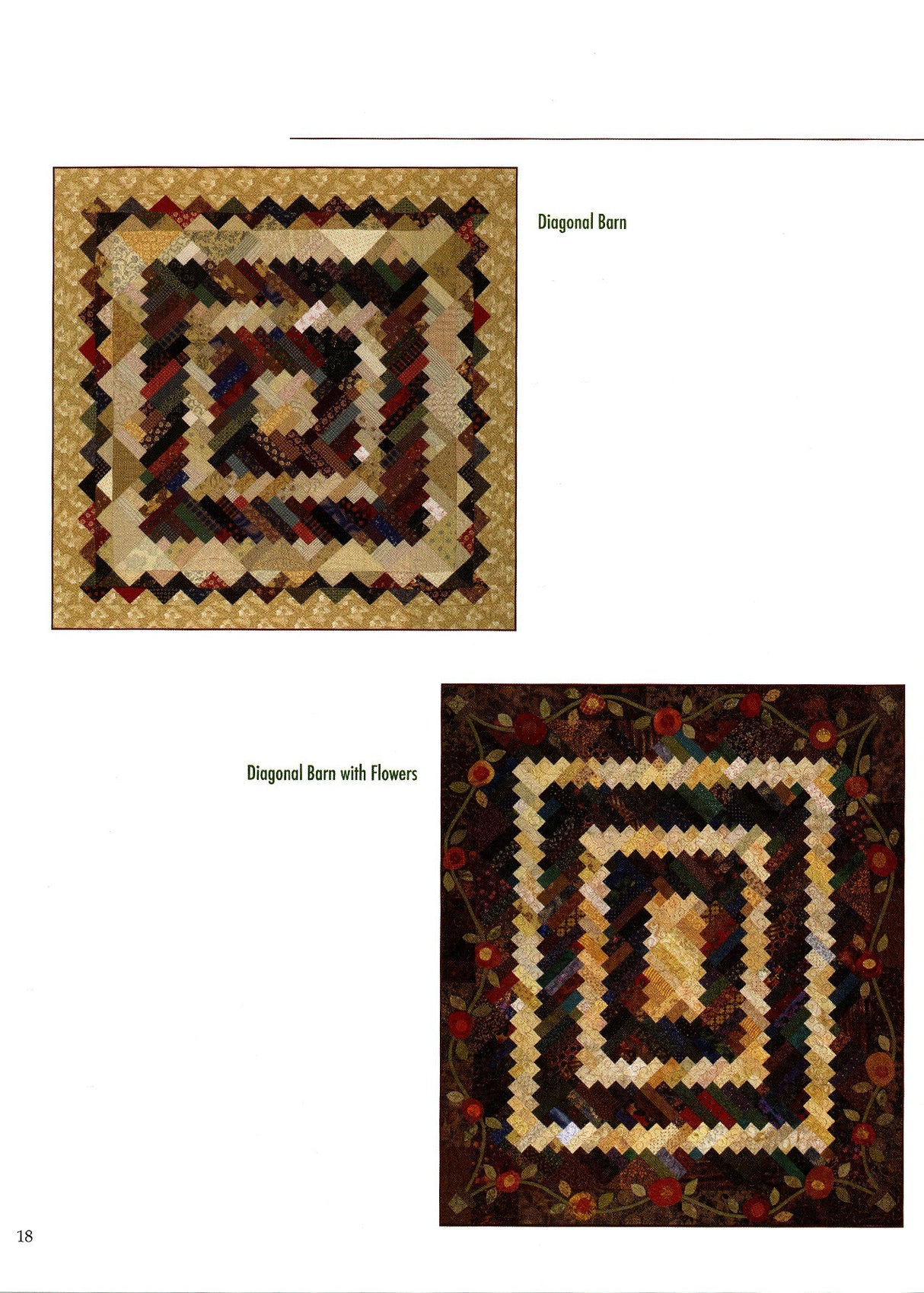 Half Log Cabin Quilts