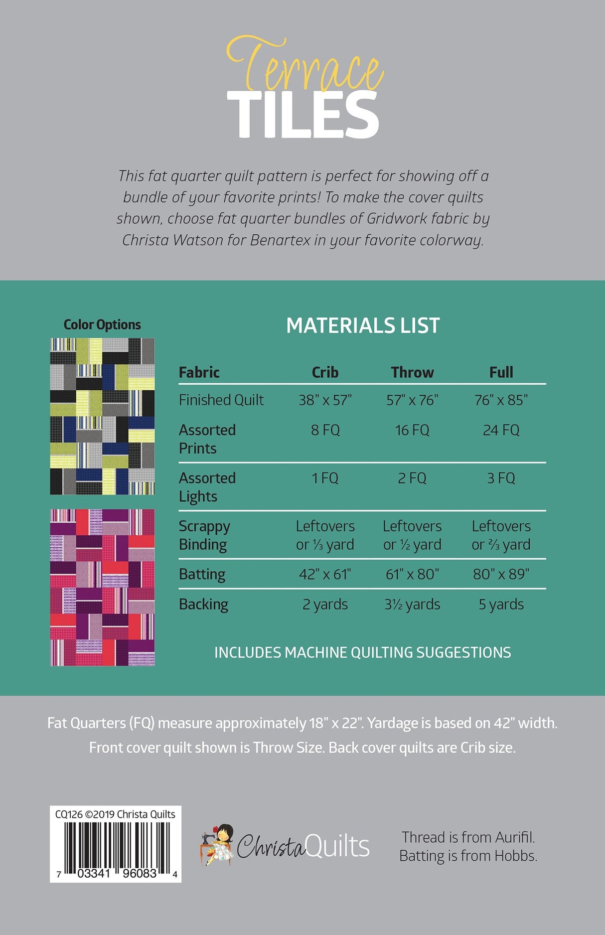 Terrace Tiles Quilt Pattern