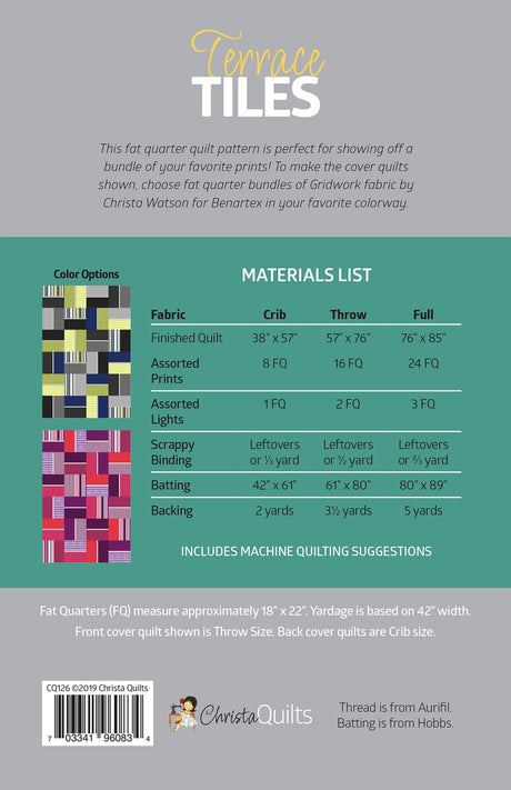 Terrace Tiles Quilt Pattern