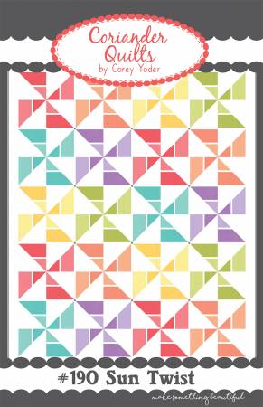 Sun Twist Quilt Pattern by Coriander Quilts