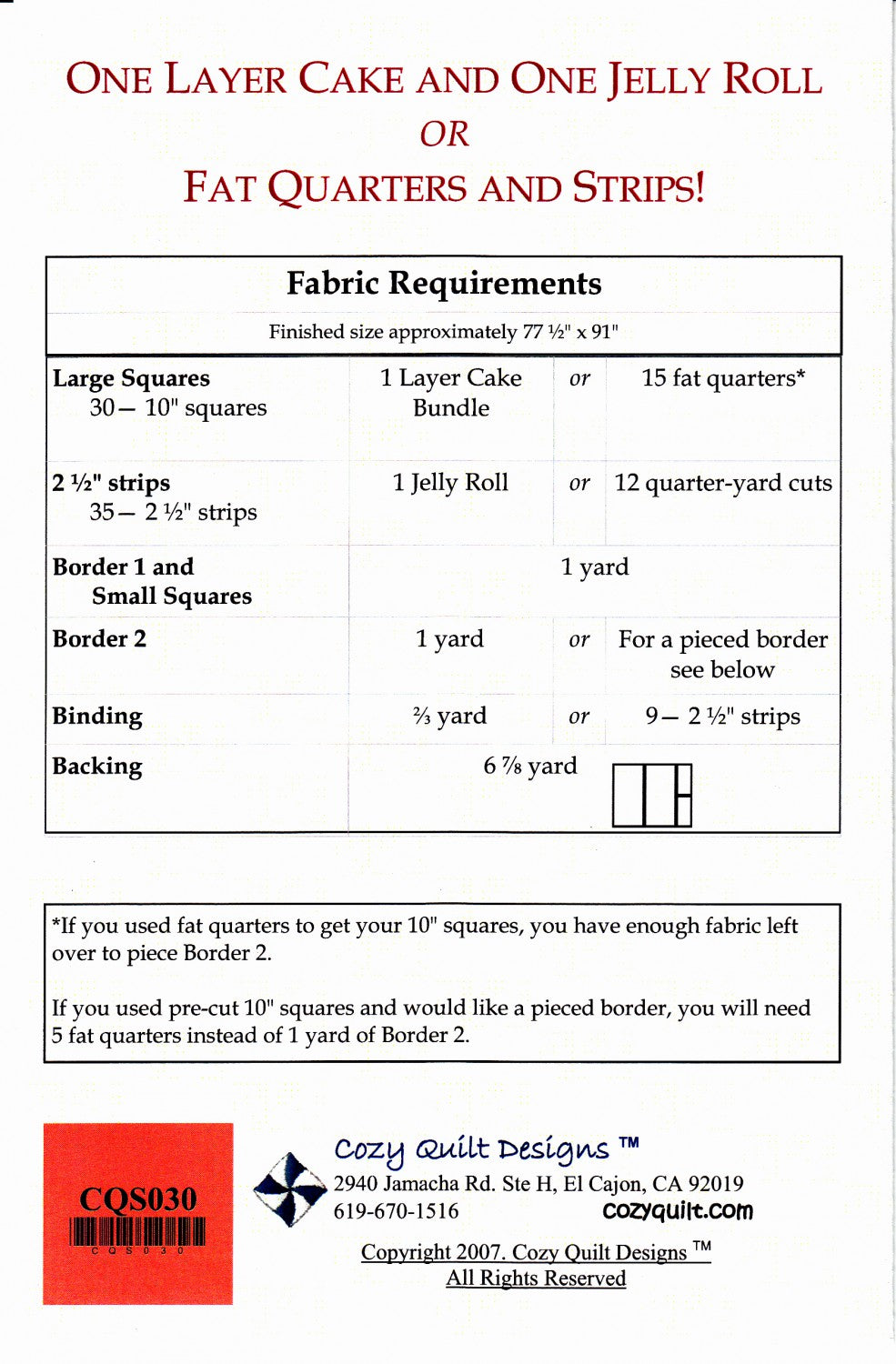 Layer Cake - Cake Mix