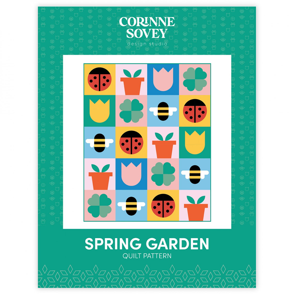 Spring Garden Quilt Pattern by Corinne Sovey Design Studio