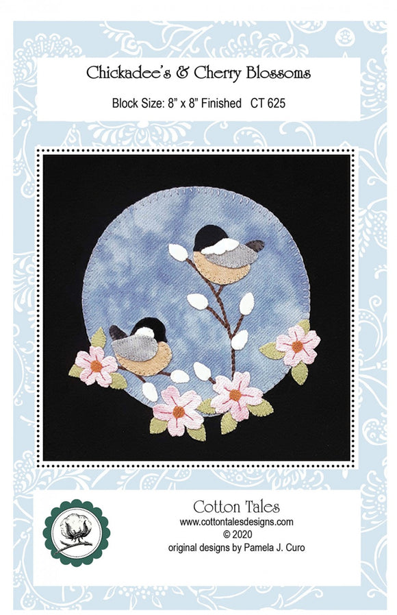 Chickadees and Cherry Blossoms