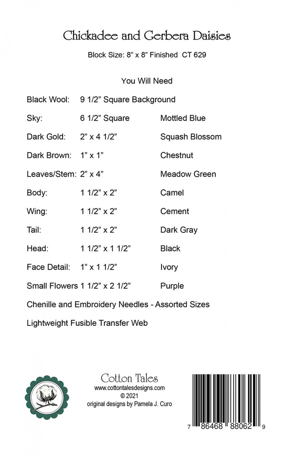 Chickadee and Gerbera Daisies