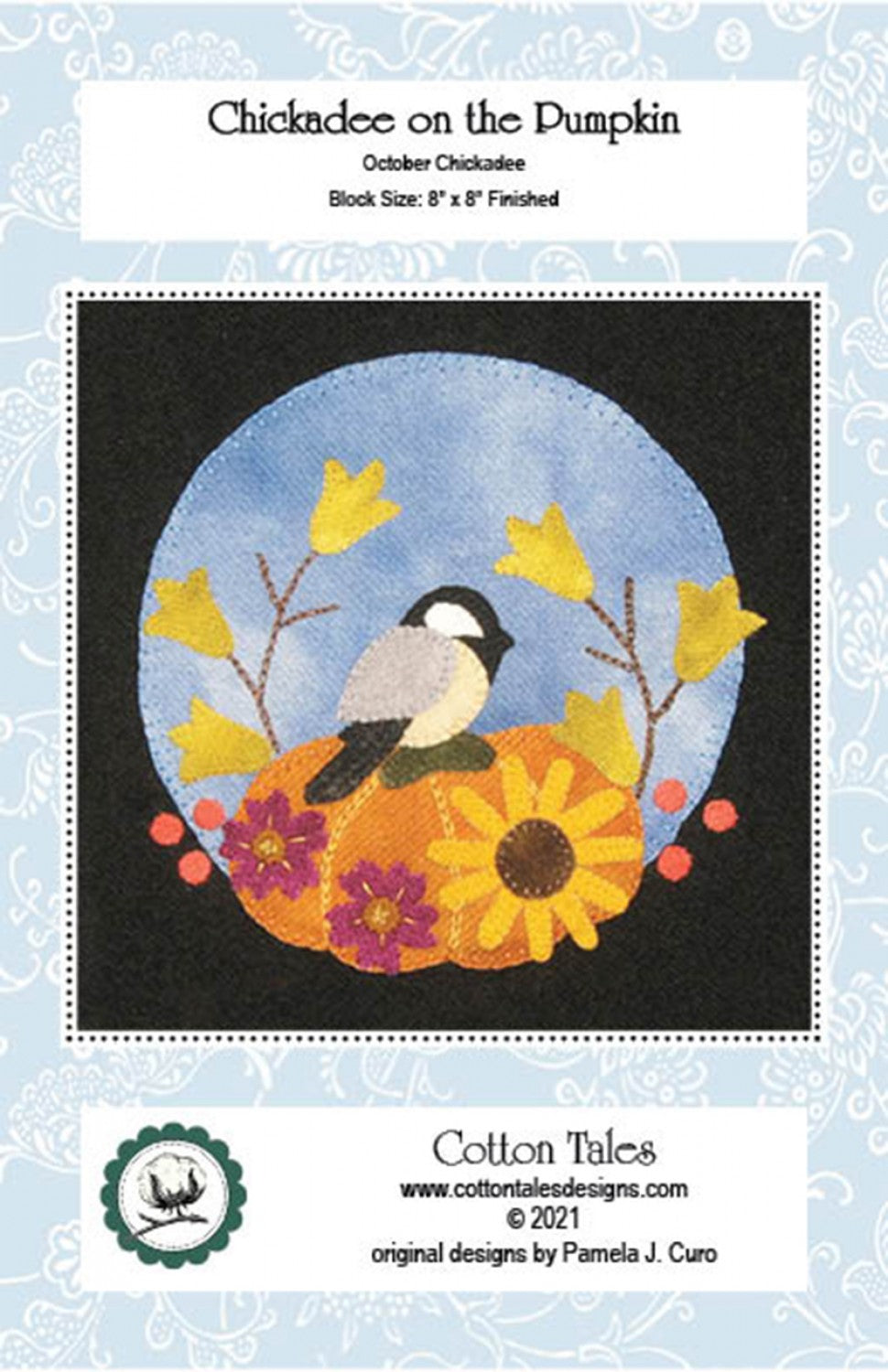 Chickadee on the Pumpkin