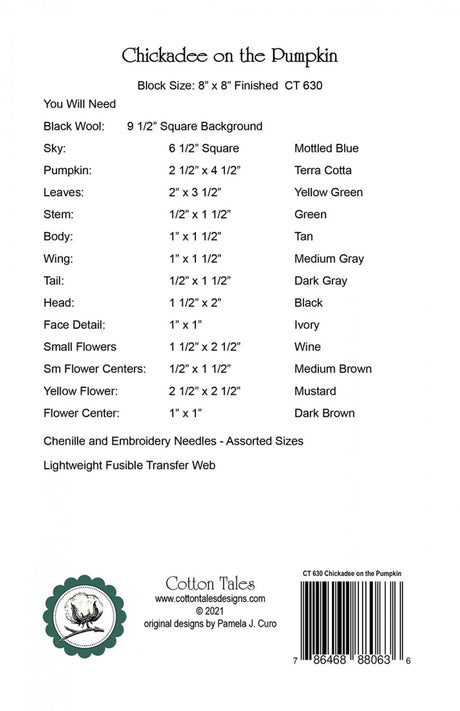 Chickadee on the Pumpkin