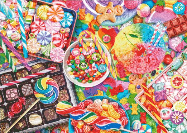 Candylicious Cross Stitch by Aimee Stewart